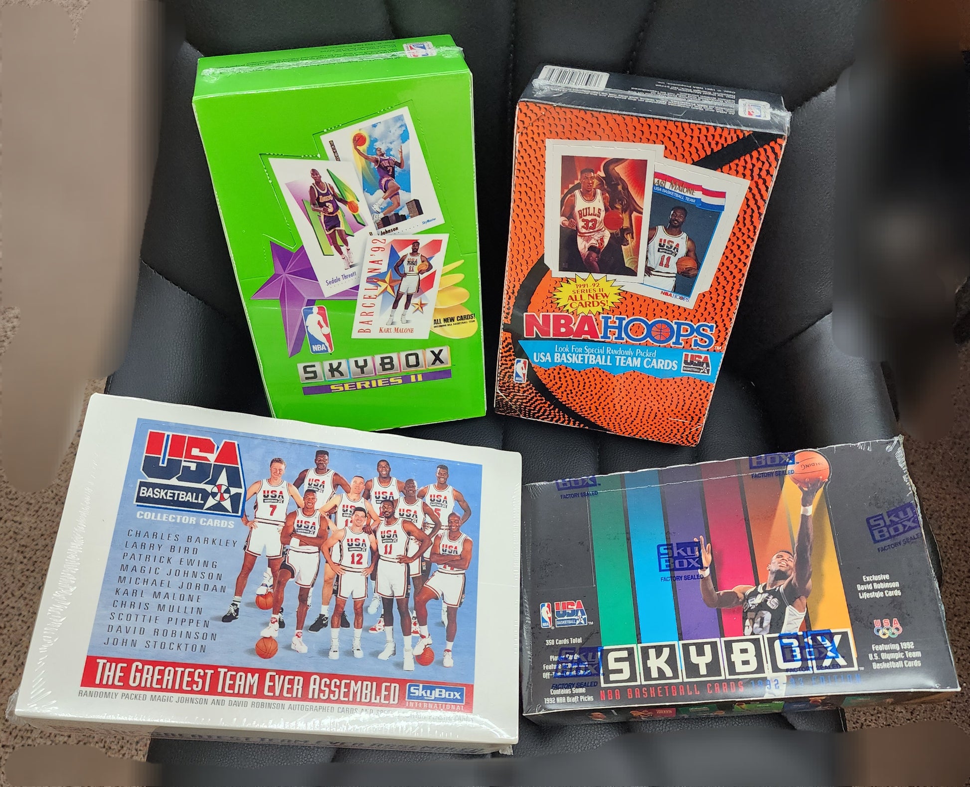 1991-92-93 USA Basketball Olympic Dream Team Super Lot 4 Factory Sealed Box's