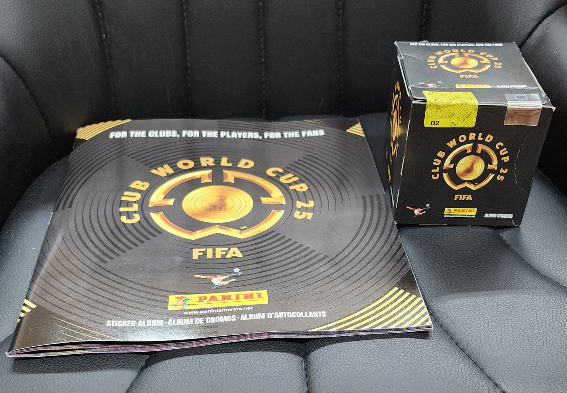 2025 Panini FIFA Club World Cup - Empty Album & Sticker Box 50 Sealed Packs MINT