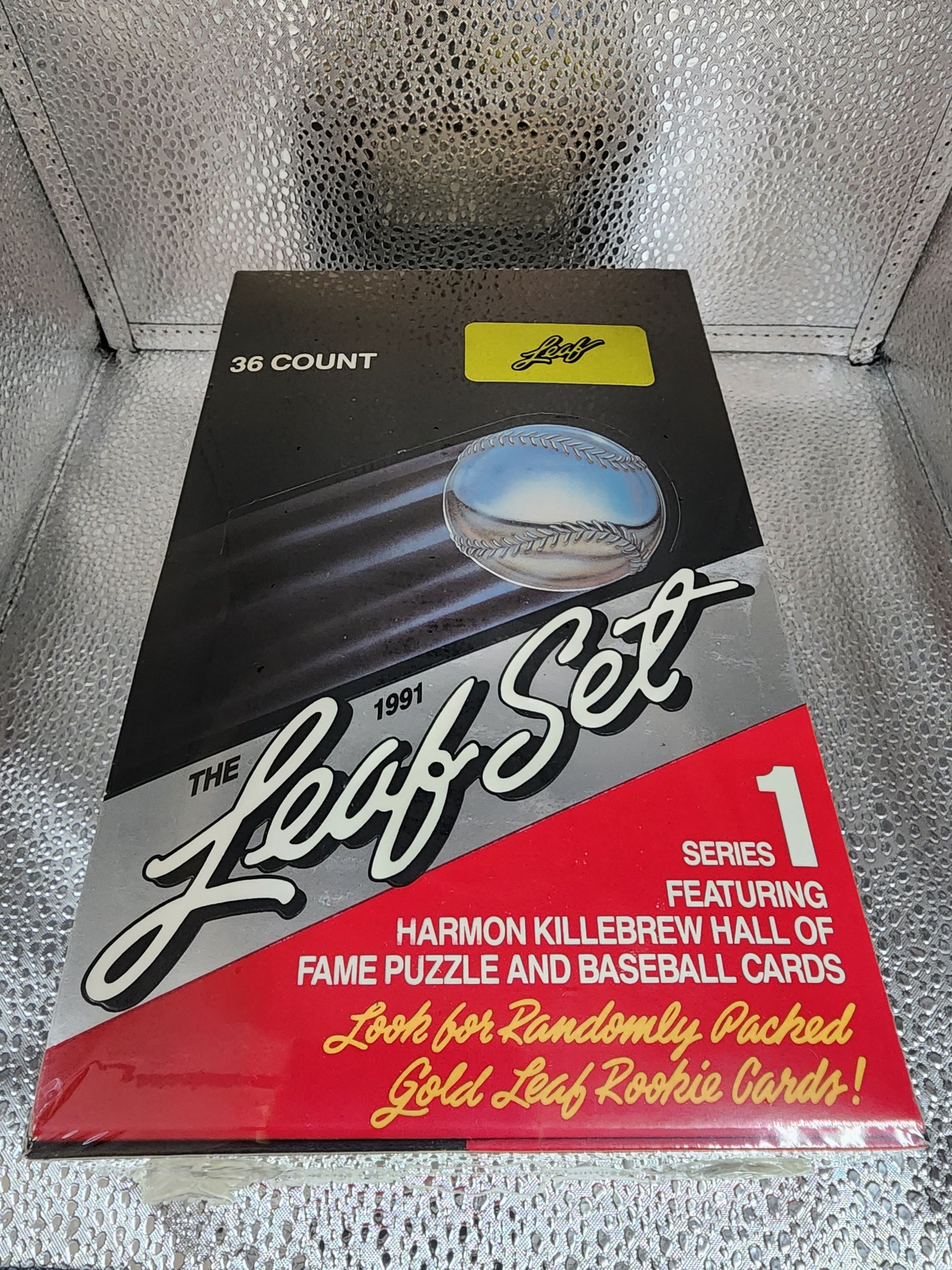 1991 LEAF BASEBALL SERIES 1 FACTORY SEALED BOX 36 PACKS MINT