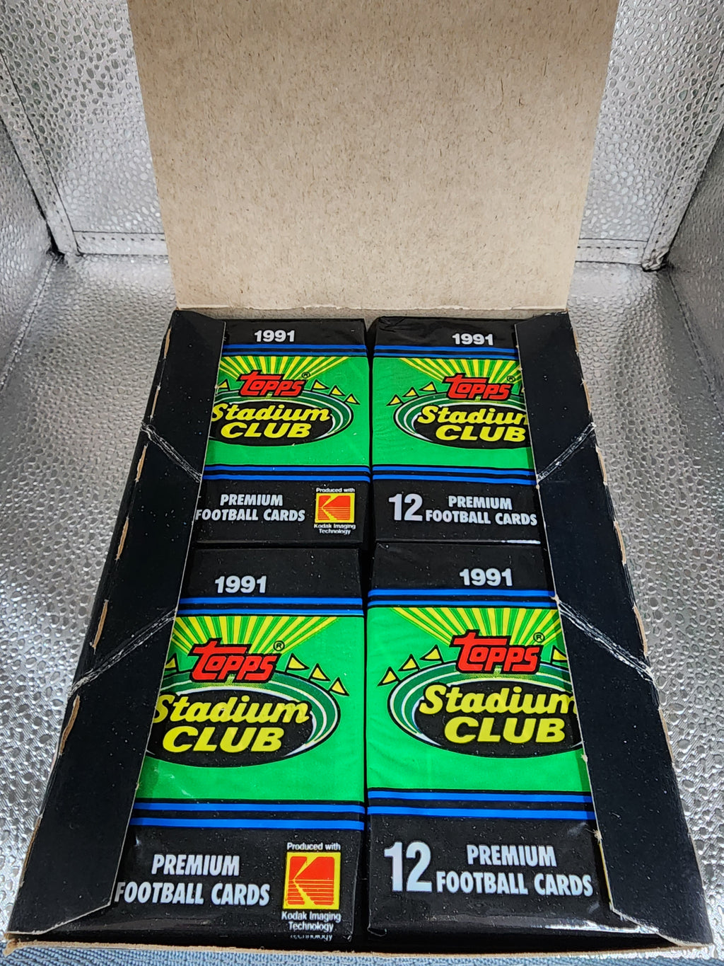 1991 Topps Stadium Club Football Unopened Wax Box 36 Factory Sealed Packs MINT