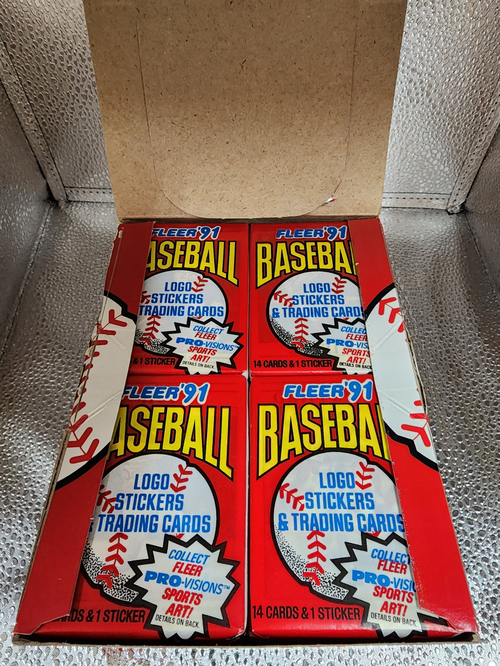 1991 Fleer Baseball Wax Box 36 Factory Sealed Packs MINT