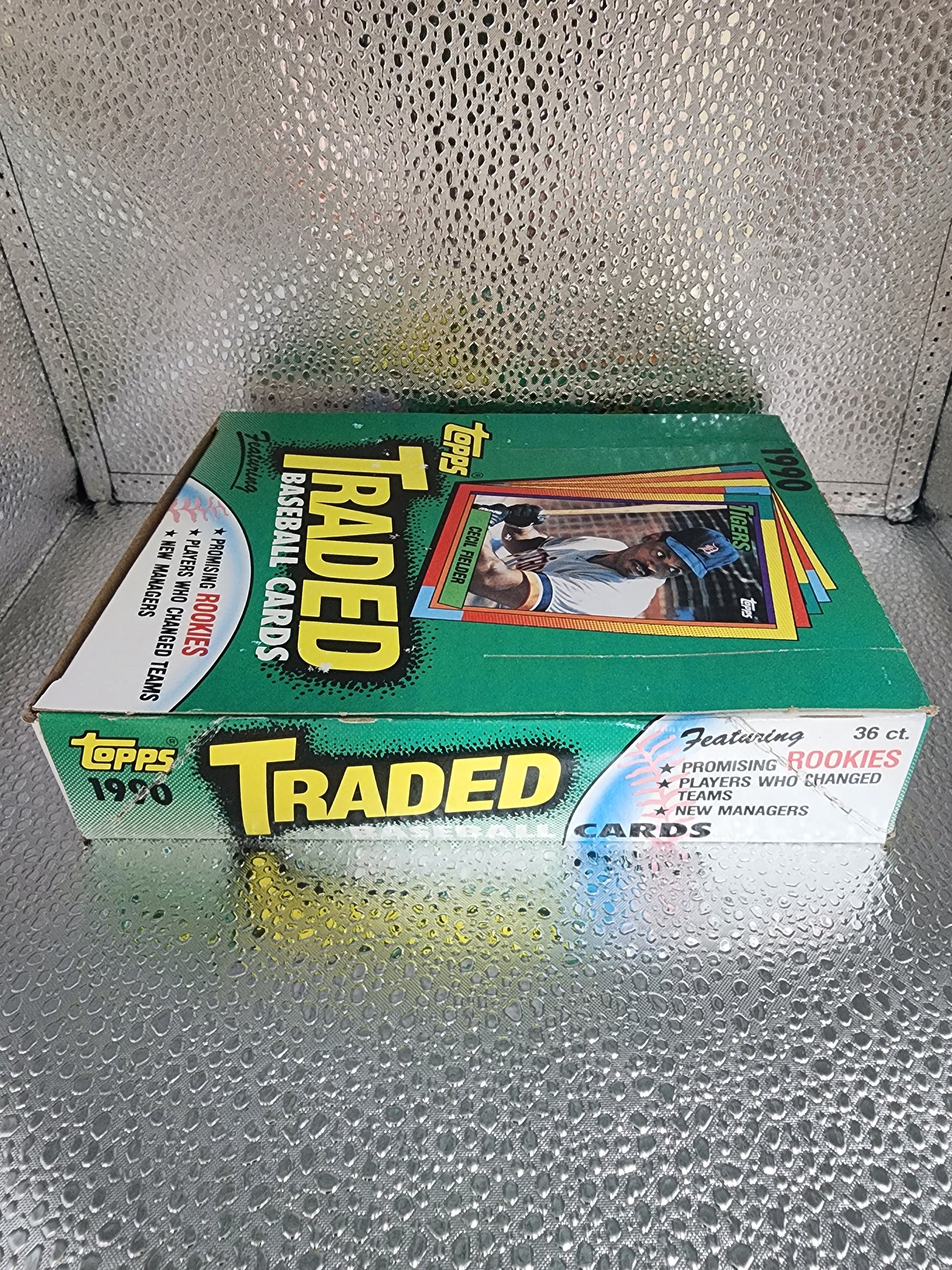 1990 Topps Traded & Rookies Baseball Wax Box MINT 36 Packs