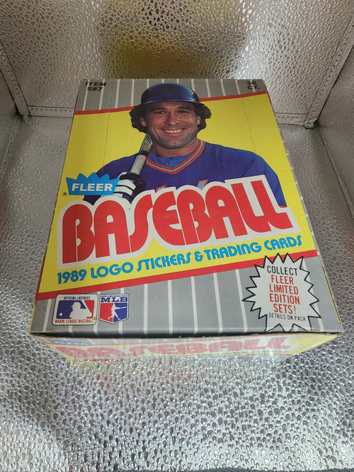 1989 Fleer Baseball Wax Box 36 Packs MINT Bill Ripken FF Error, Griffey Jr. RC