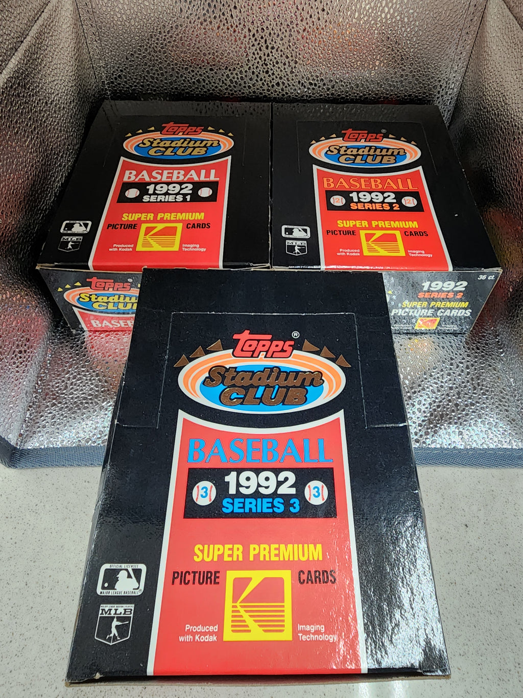 1992 Topps Stadium Club Baseball Series 1,2 &3 Box Sealed Unopened Packs MINT