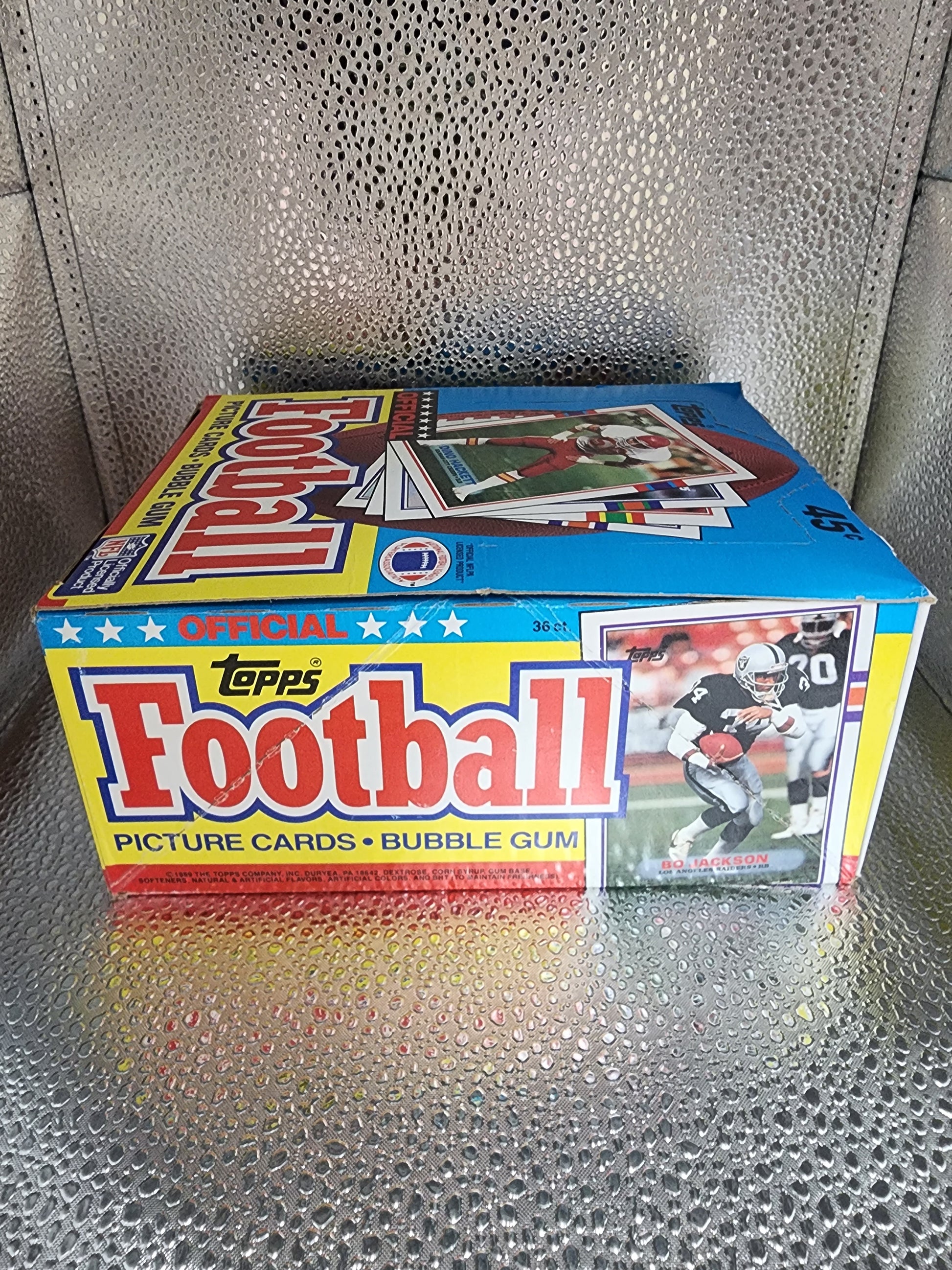 1989 Topps Football Wax Box 36 Sealed Packs MINT