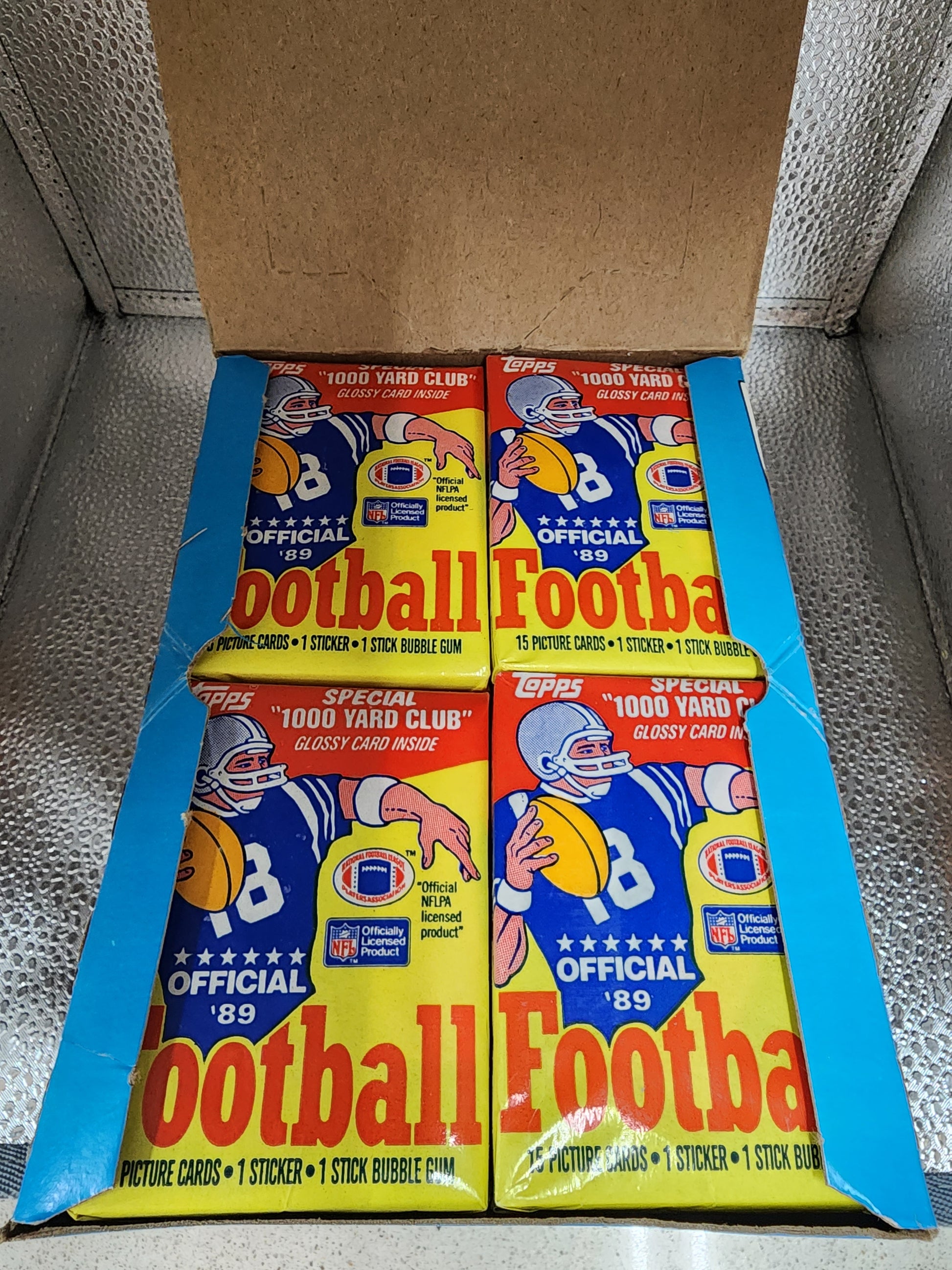 1989 Topps Football Wax Box 36 Sealed Packs MINT