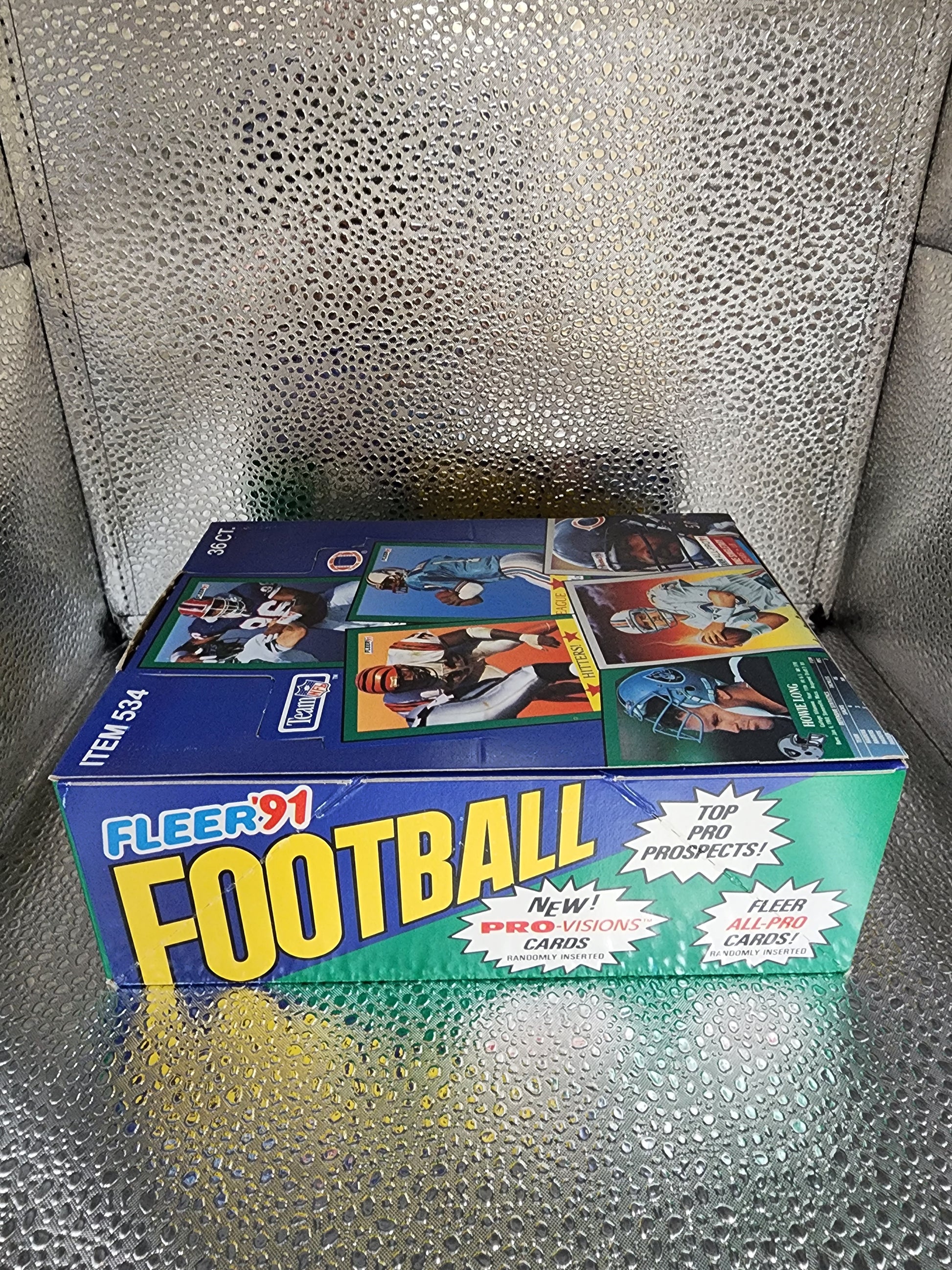 1991 Fleer Football Box NFL 36 Factory Sealed Packs MINT