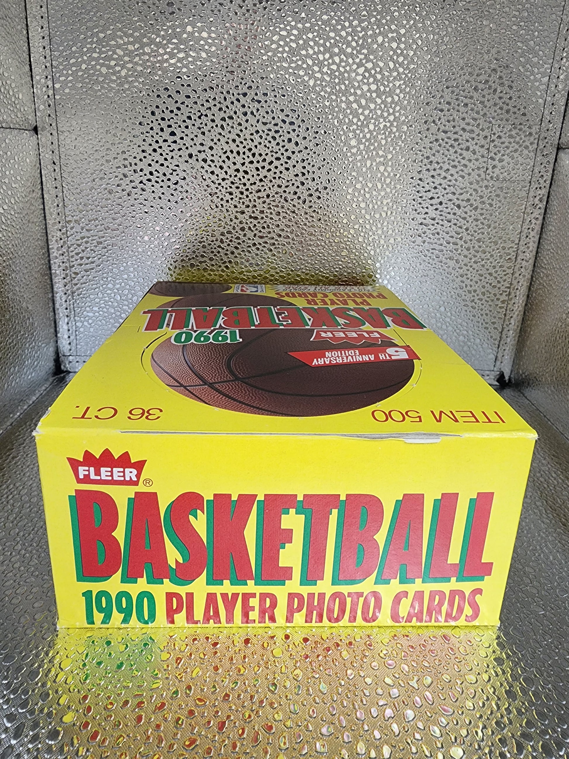 1990-91 Fleer Basketball Cards Box NBA 36 Wax Packs Michael Jordan MINT