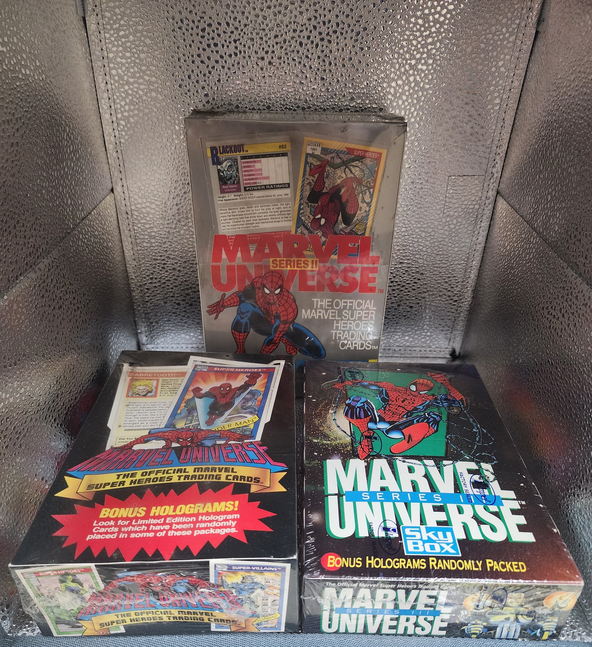 Impel Marvel Universe Series Lot 1 2 3 Factory Sealed Box's MINT