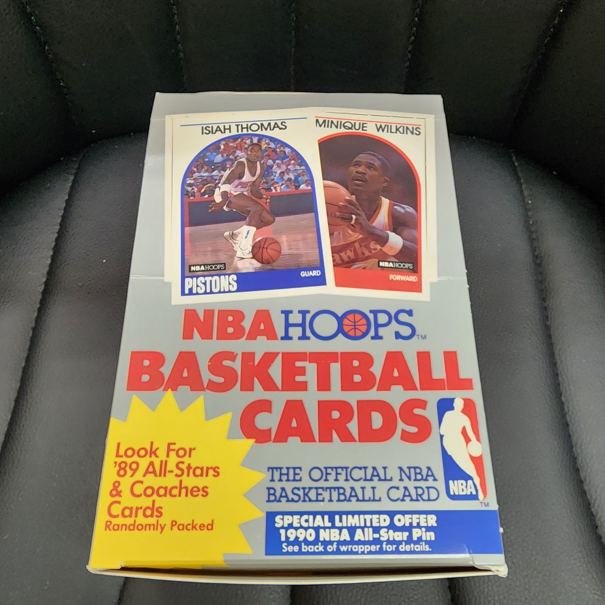 1989-1990 NBA Hoops Series 1 Basketball Box 36 Packs Jordan Bird Magic MINT