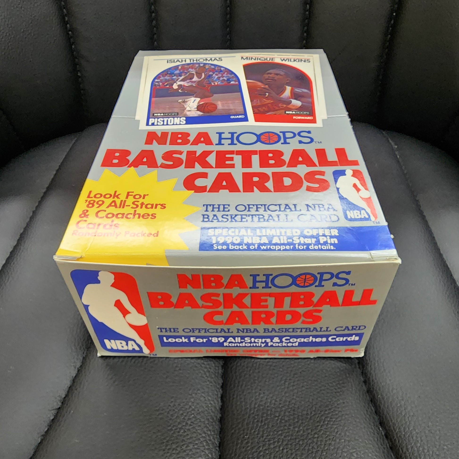 1989-1990 NBA Hoops Series 1 Basketball Box 36 Packs Jordan Bird Magic MINT
