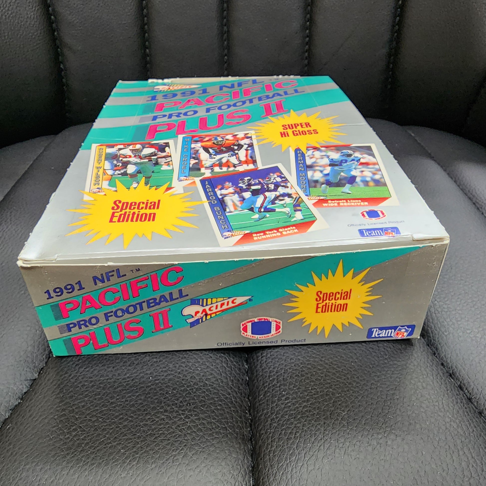 1991 NFL Pacific Pro Football Plus 2 Wax Foil Box 36 Packs MINT