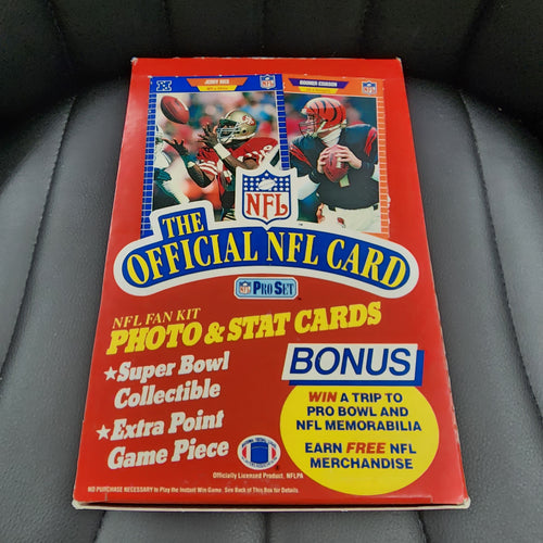 1989 PRO SET NFL FOOTBALL SERIES 1 BOX 36 FACTORY SEALED PACKS SANDERS RC MINT