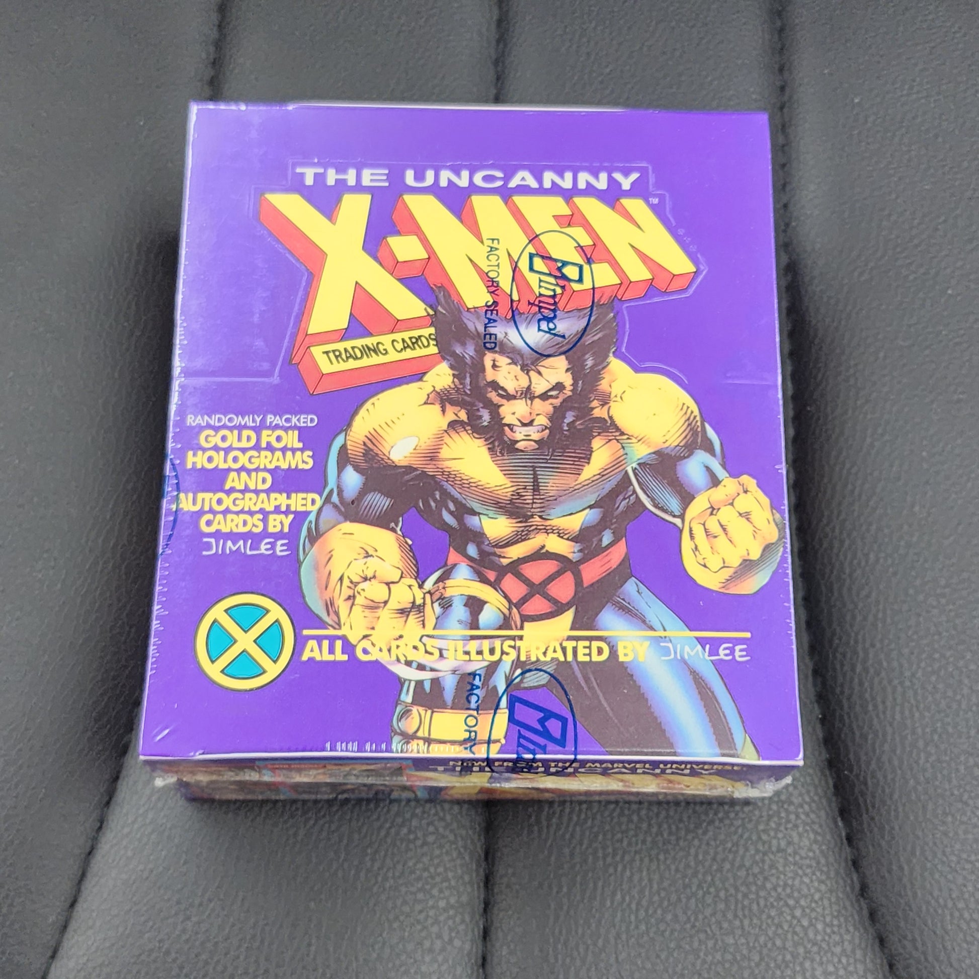 1992 Impel Marvel The Uncanny X-Men Trading Card Box Sealed 36 Packs Purple MINT