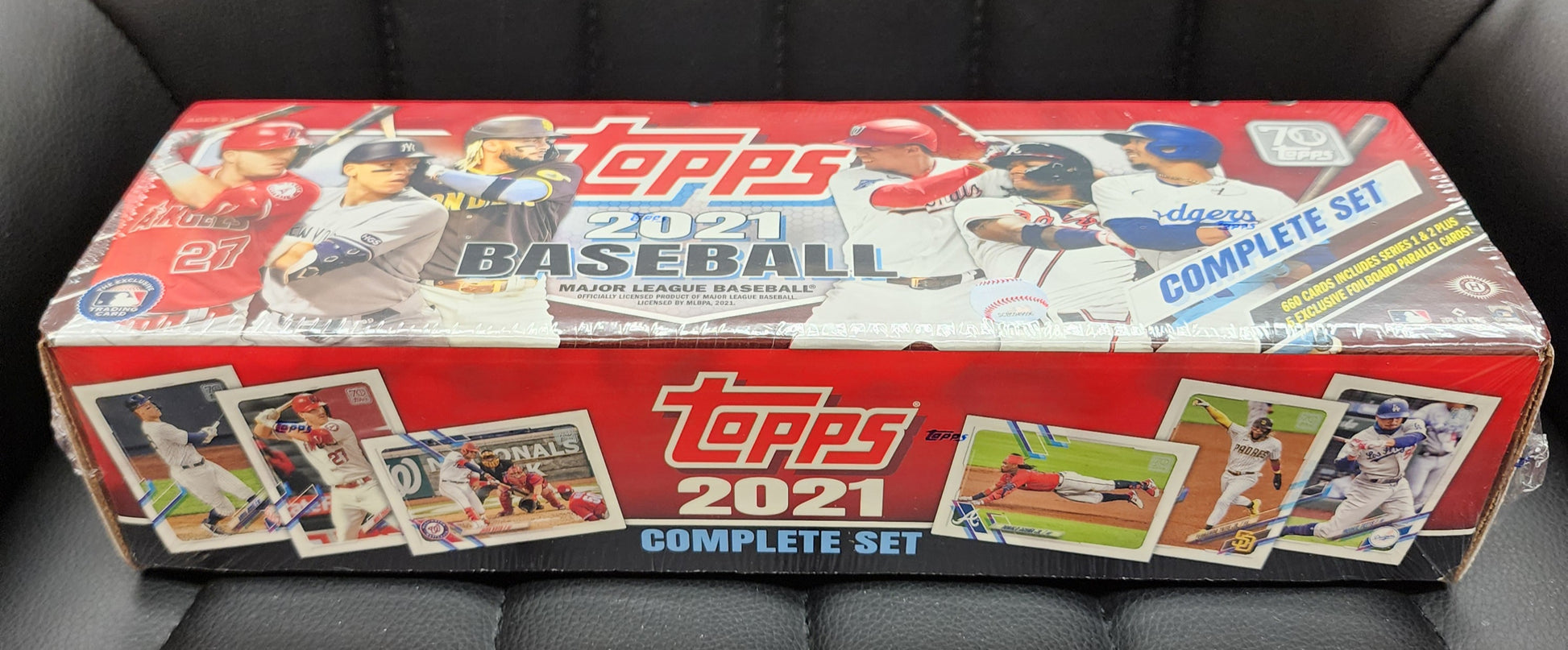 2021 Topps Baseball Factory Sealed Complete Set 5 Foilboard Series 1+2 MINT