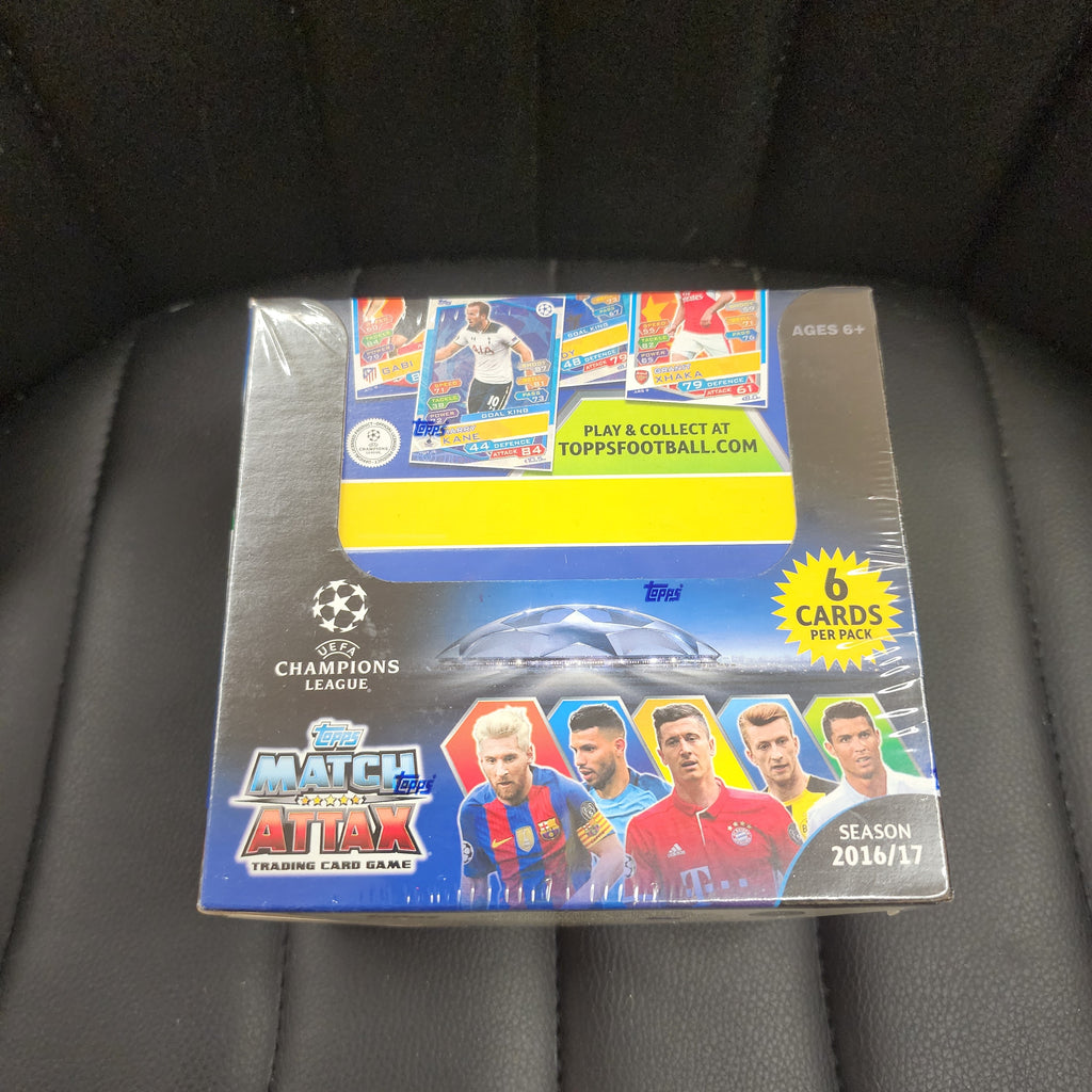 2016-17 Topps Match Attax Champions League UEFA Box 50 Packs Messi Ronaldo MINT
