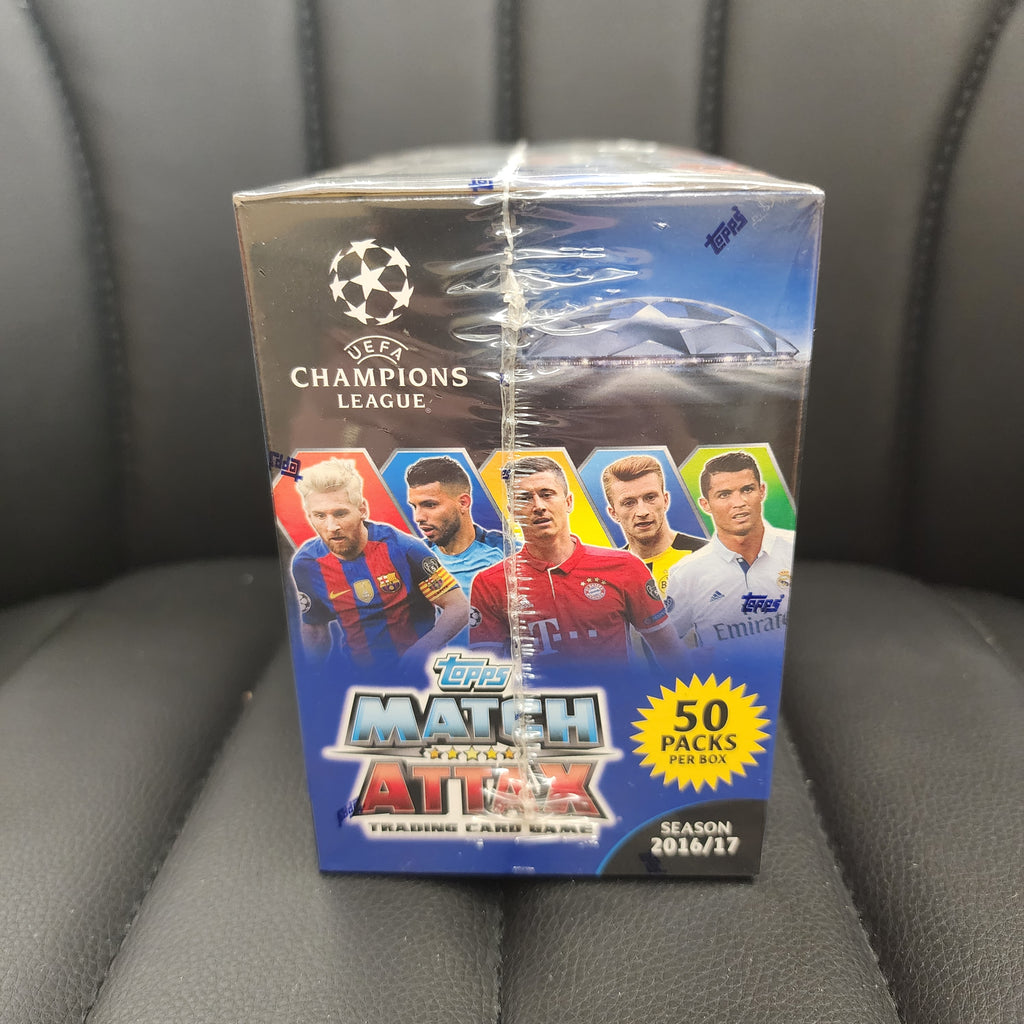 2016-17 Topps Match Attax Champions League UEFA Box 50 Packs Messi Ronaldo MINT