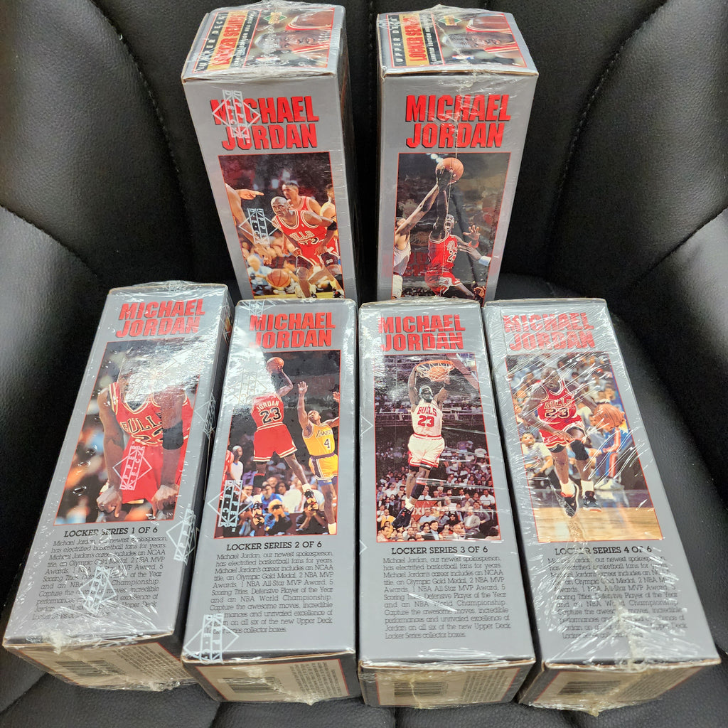 1991-1992 Upper Deck Michael Jordan Locker Low Series Cards Boxes 1-6 MINT