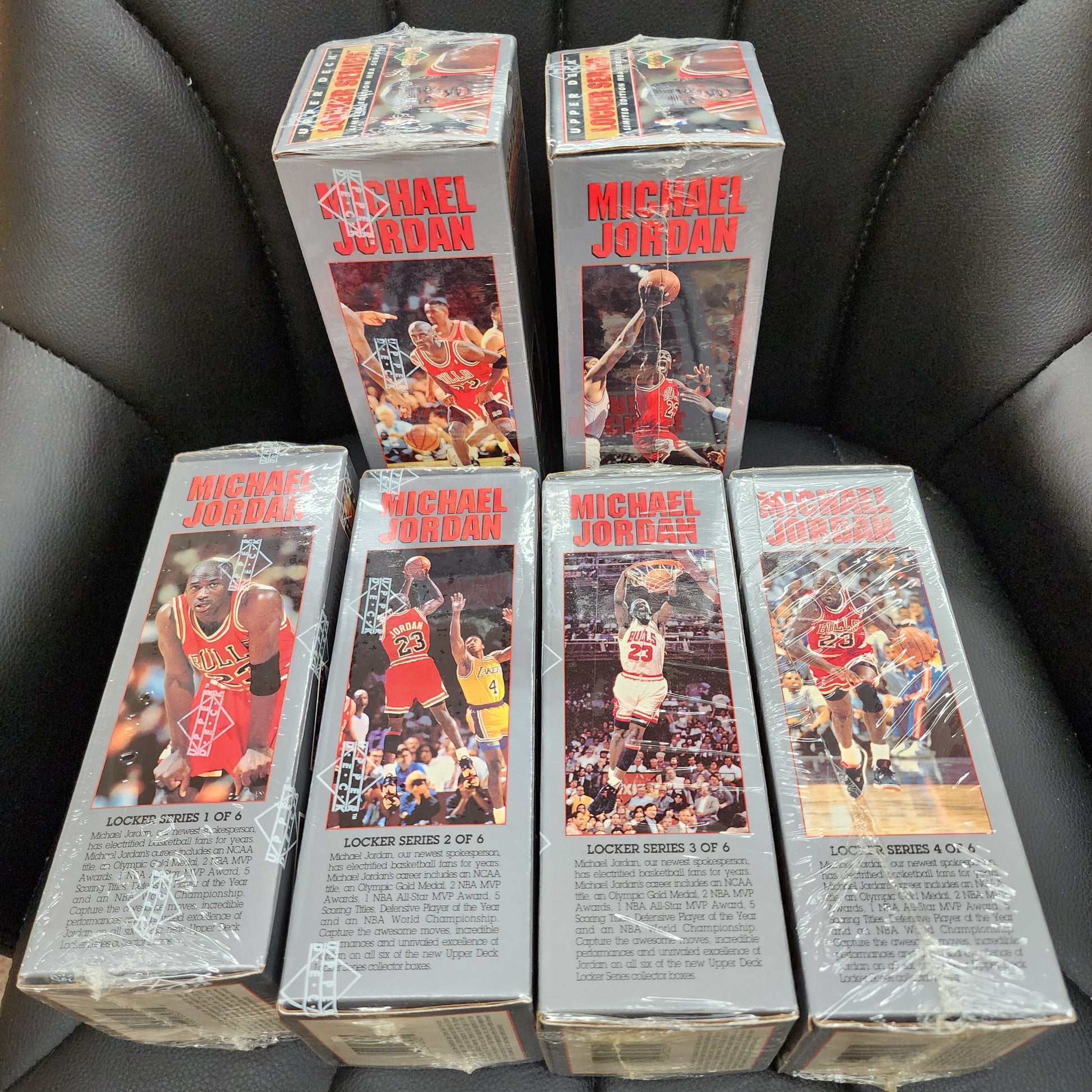 1991-1992 Upper Deck Michael Jordan Locker Low Series Cards Boxes 1-6 MINT