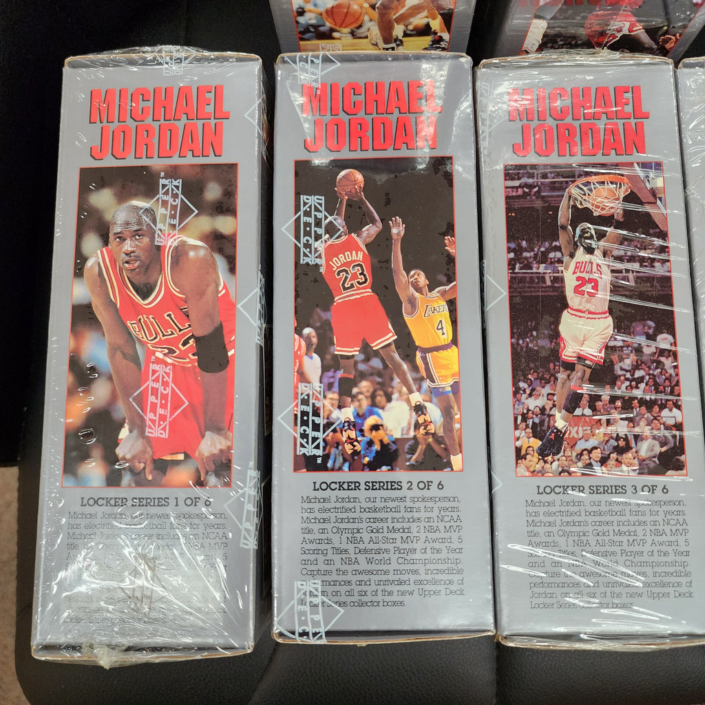 1991-1992 Upper Deck Michael Jordan Locker Low Series Cards Boxes 1-6 MINT