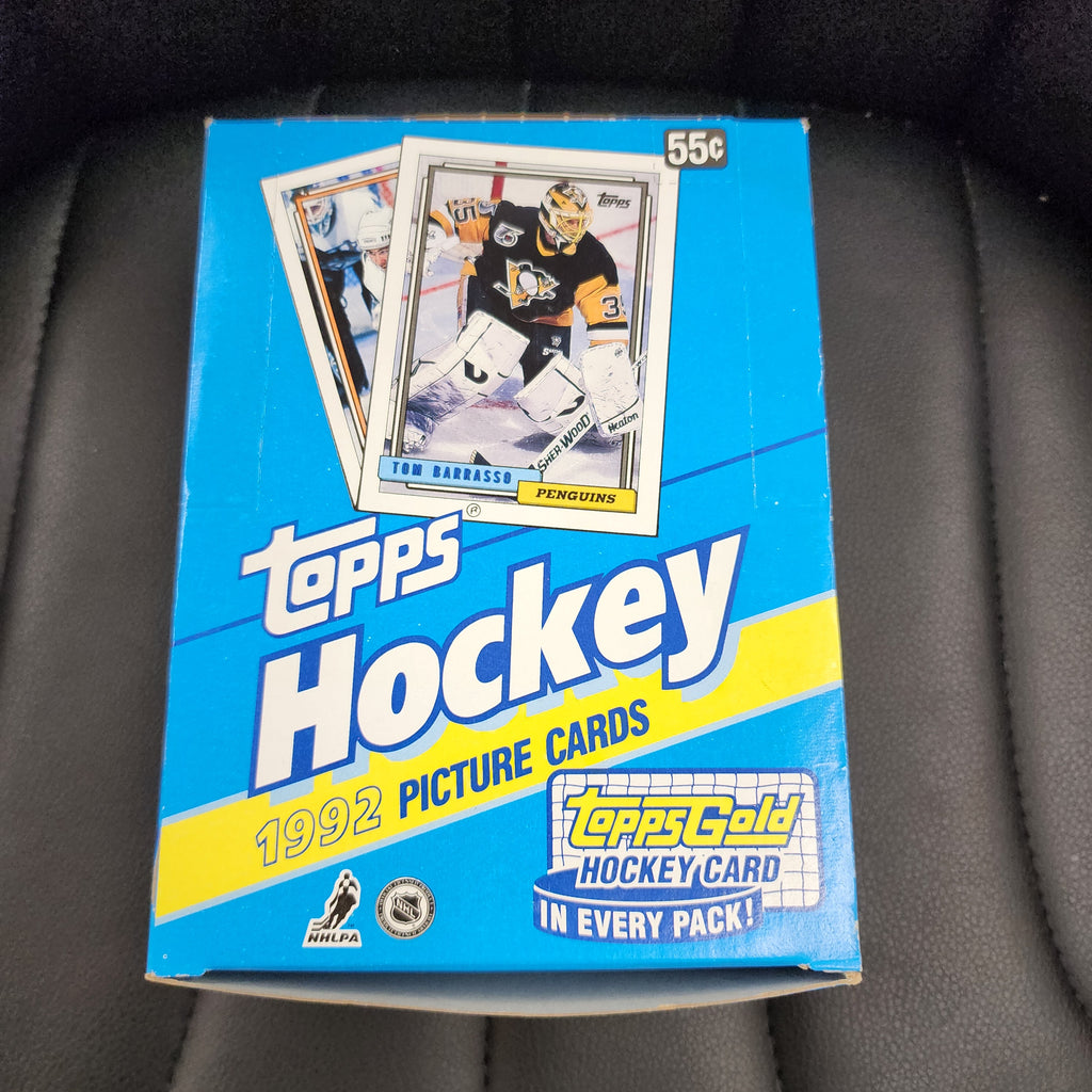 1992 Topps Hockey NHL Wax Box- Gold In Every Pack! 36 Factory Sealed Packs Mint