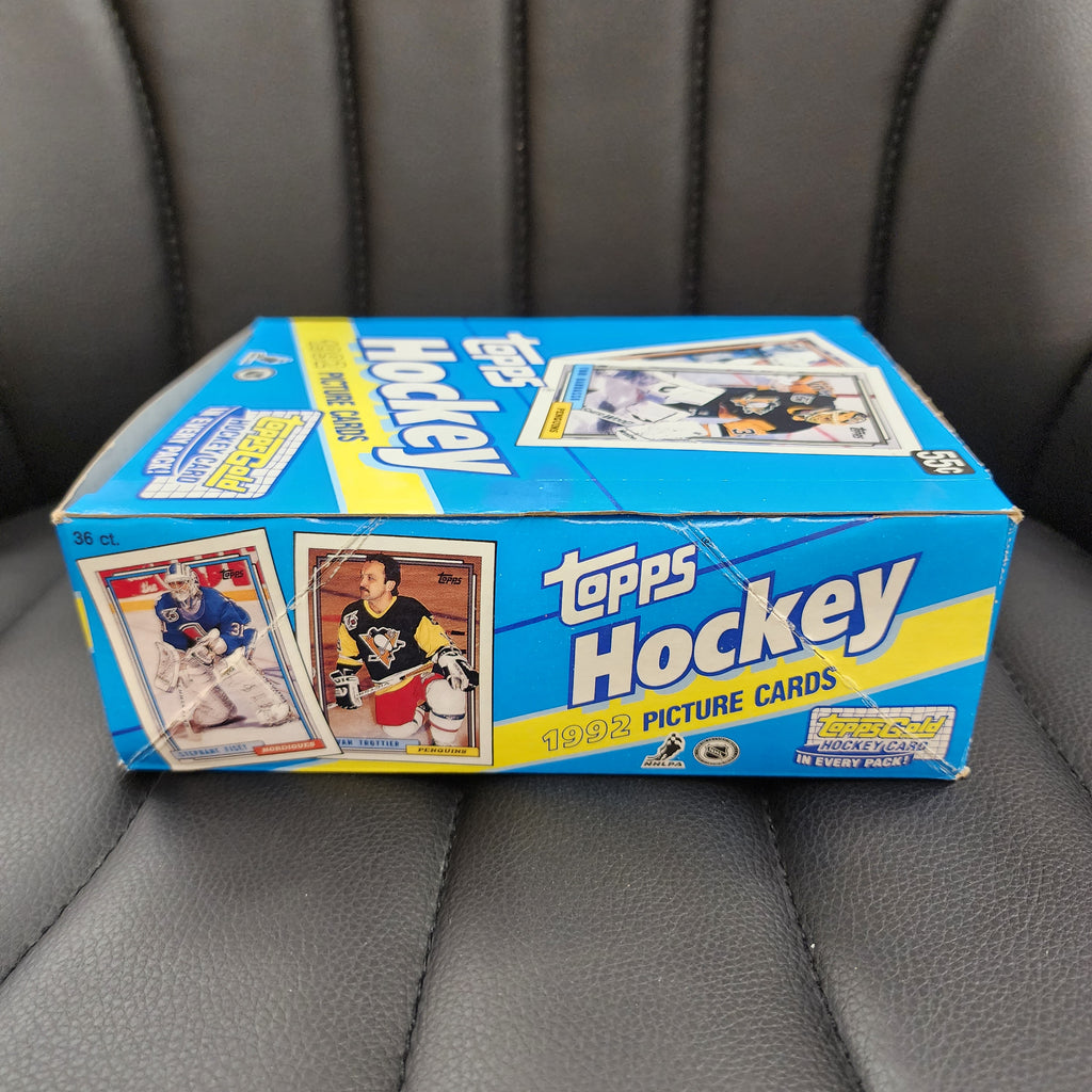 1992 Topps Hockey NHL Wax Box- Gold In Every Pack! 36 Factory Sealed Packs Mint