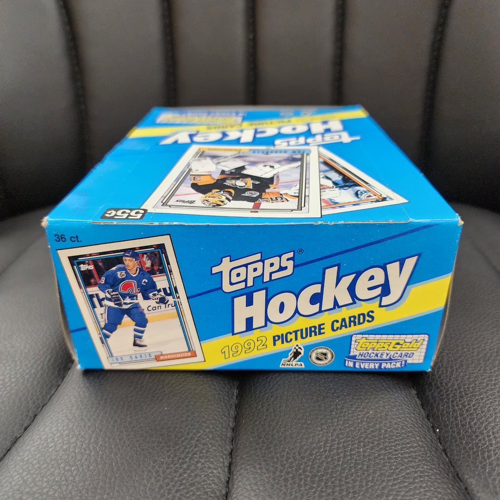 1992 Topps Hockey NHL Wax Box- Gold In Every Pack! 36 Factory Sealed Packs Mint