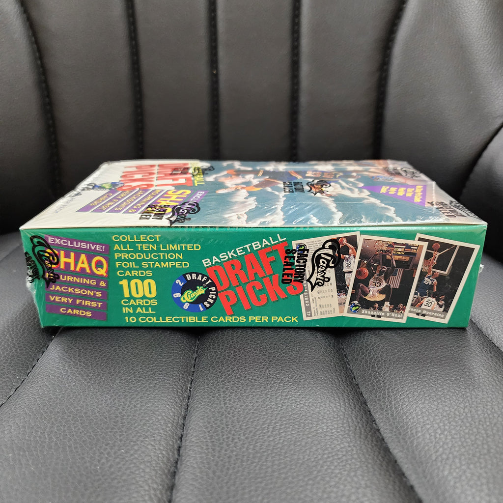1992 Classic Basketball Draft Picks Factory Sealed Box 36 Packs/1st SHAQ CARD