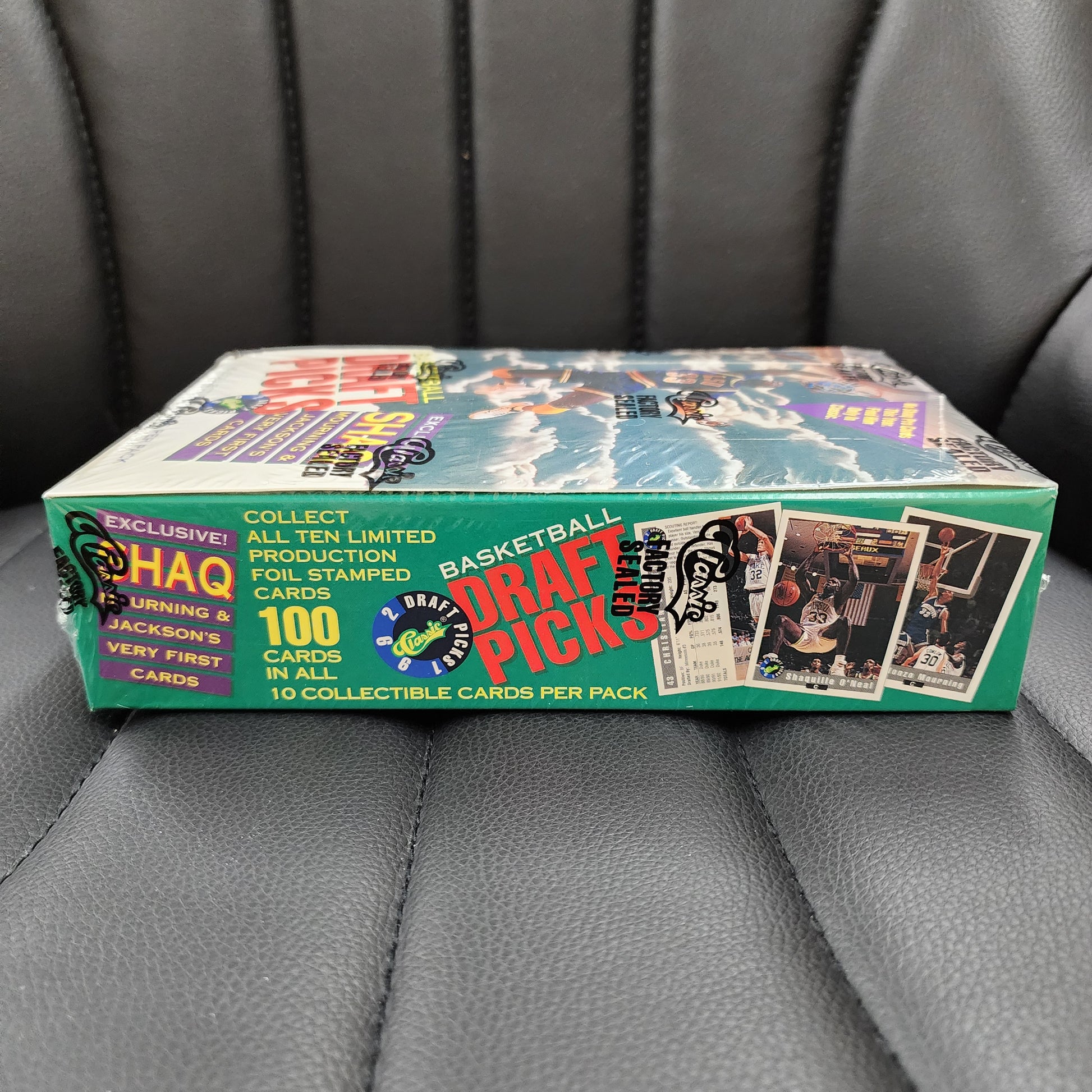 1992 Classic Basketball Draft Picks Factory Sealed Box 36 Packs/1st SHAQ CARD