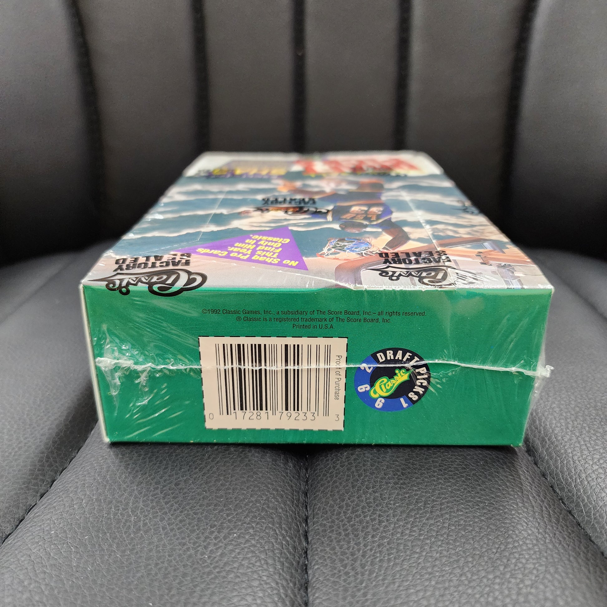 1992 Classic Basketball Draft Picks Factory Sealed Box 36 Packs/1st SHAQ CARD