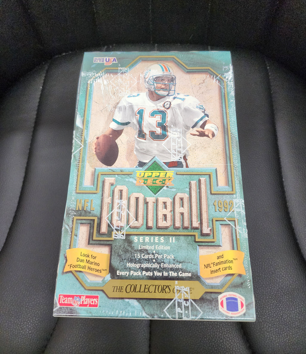 1992 Upper Deck Football Series 2 Wax Box 36 Packs, Factory Sealed MINT