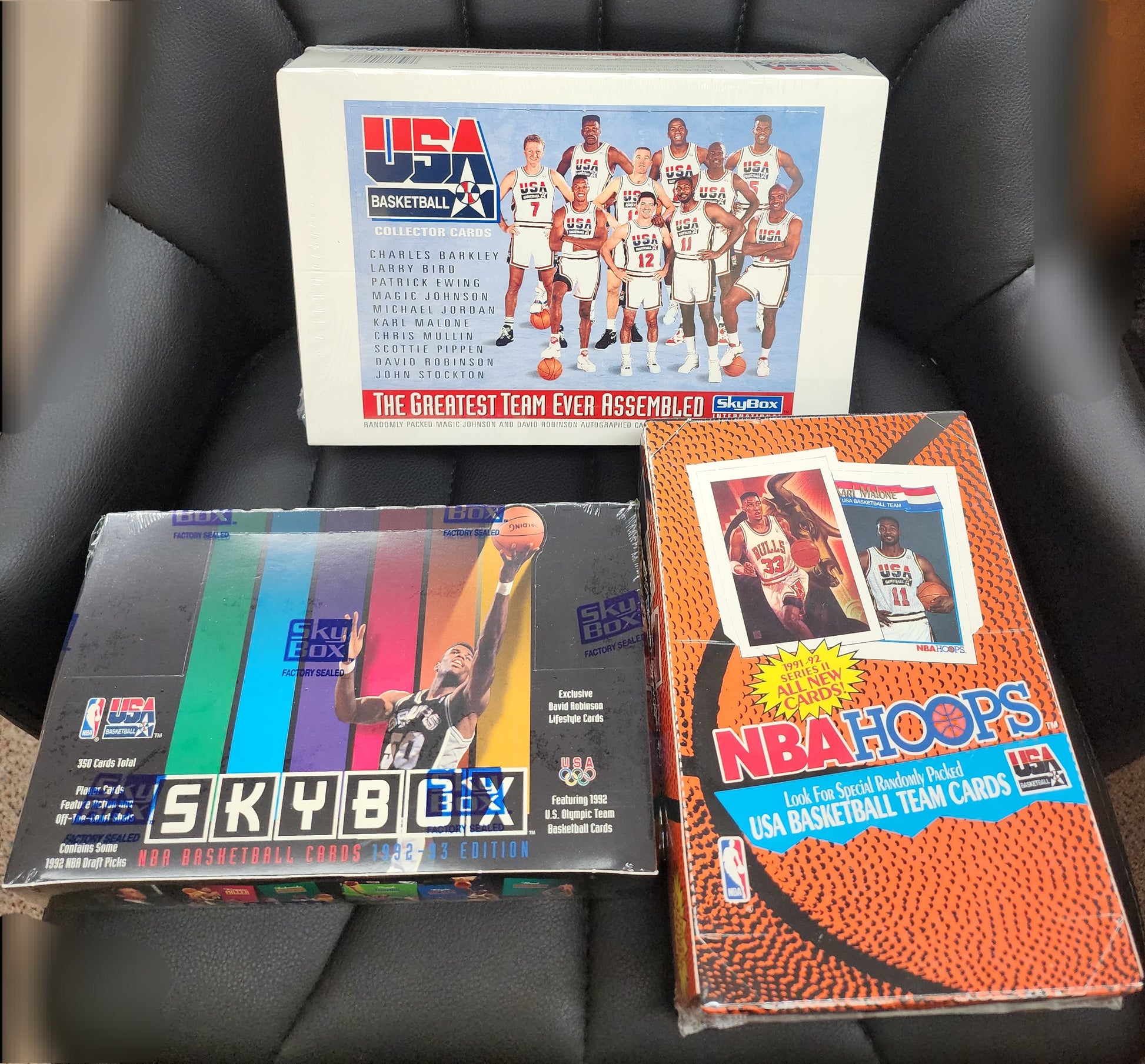 1991-92-93 USA Basketball Olympic Dream Team Super Lot 4 Factory Sealed Box's