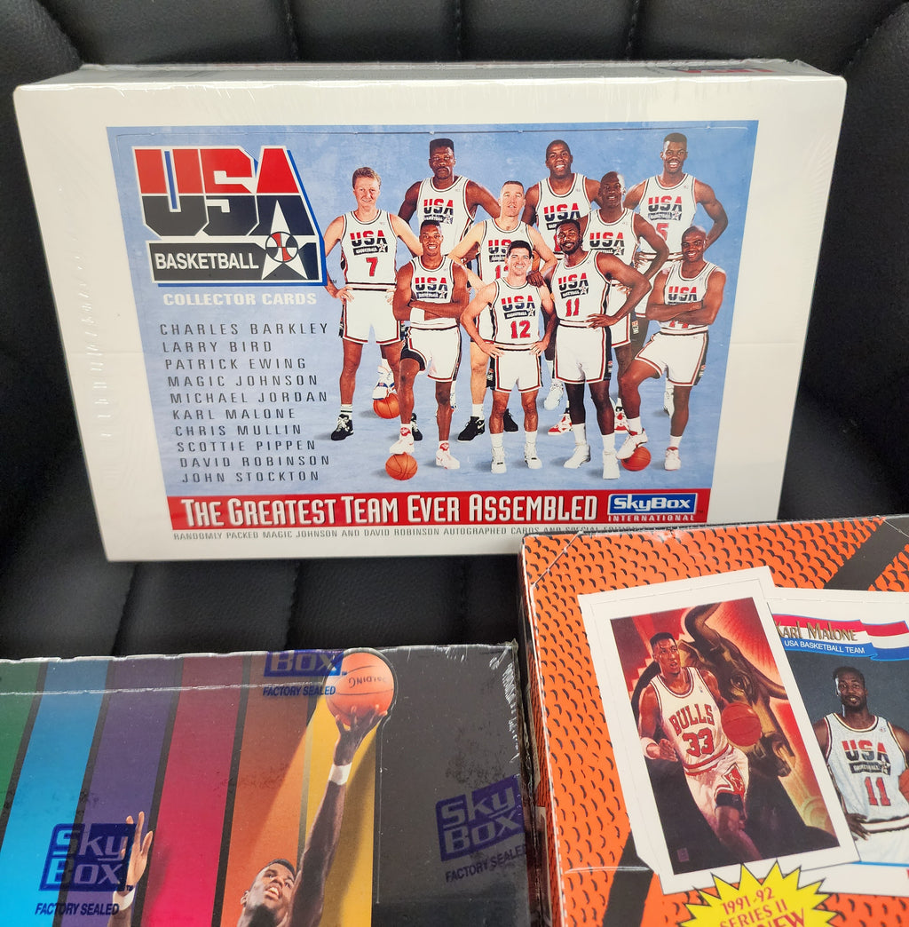 1991-92-93 USA Basketball Olympic Dream Team Super Lot 4 Factory Sealed Box's
