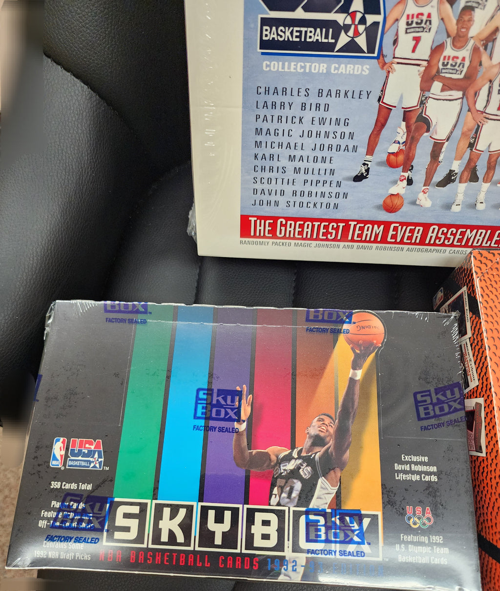 1991-92-93 USA Basketball Olympic Dream Team Super Lot 4 Factory Sealed Box's