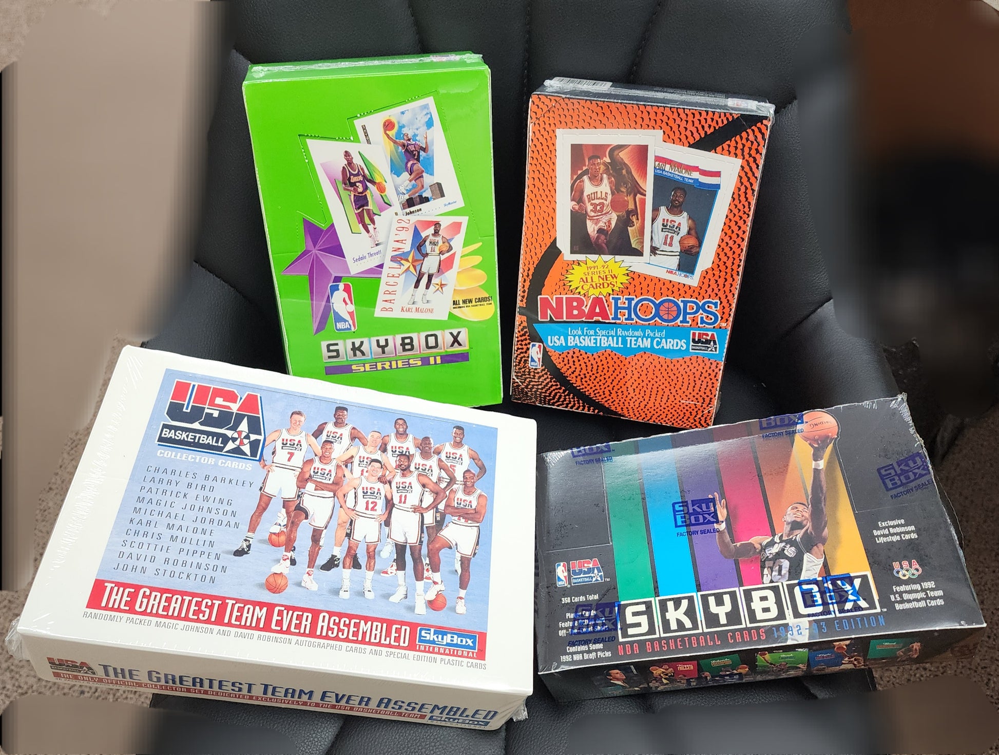 1991-92-93 USA Basketball Olympic Dream Team Super Lot 4 Factory Sealed Box's