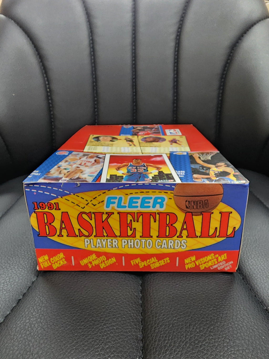 1991-92 Fleer Basketball Wax Box (36) Packs Jordan Pro Visions MINT