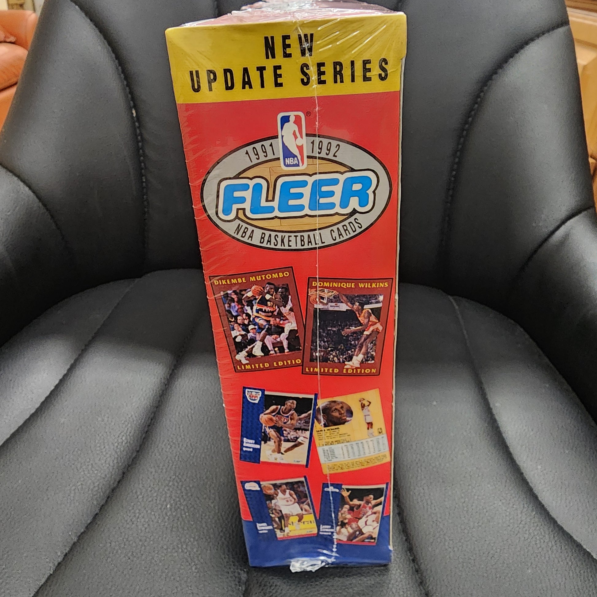 1991-92 Fleer Update NBA Basketball Jumbo Box Factory Sealed (18 Packs/box) MINT