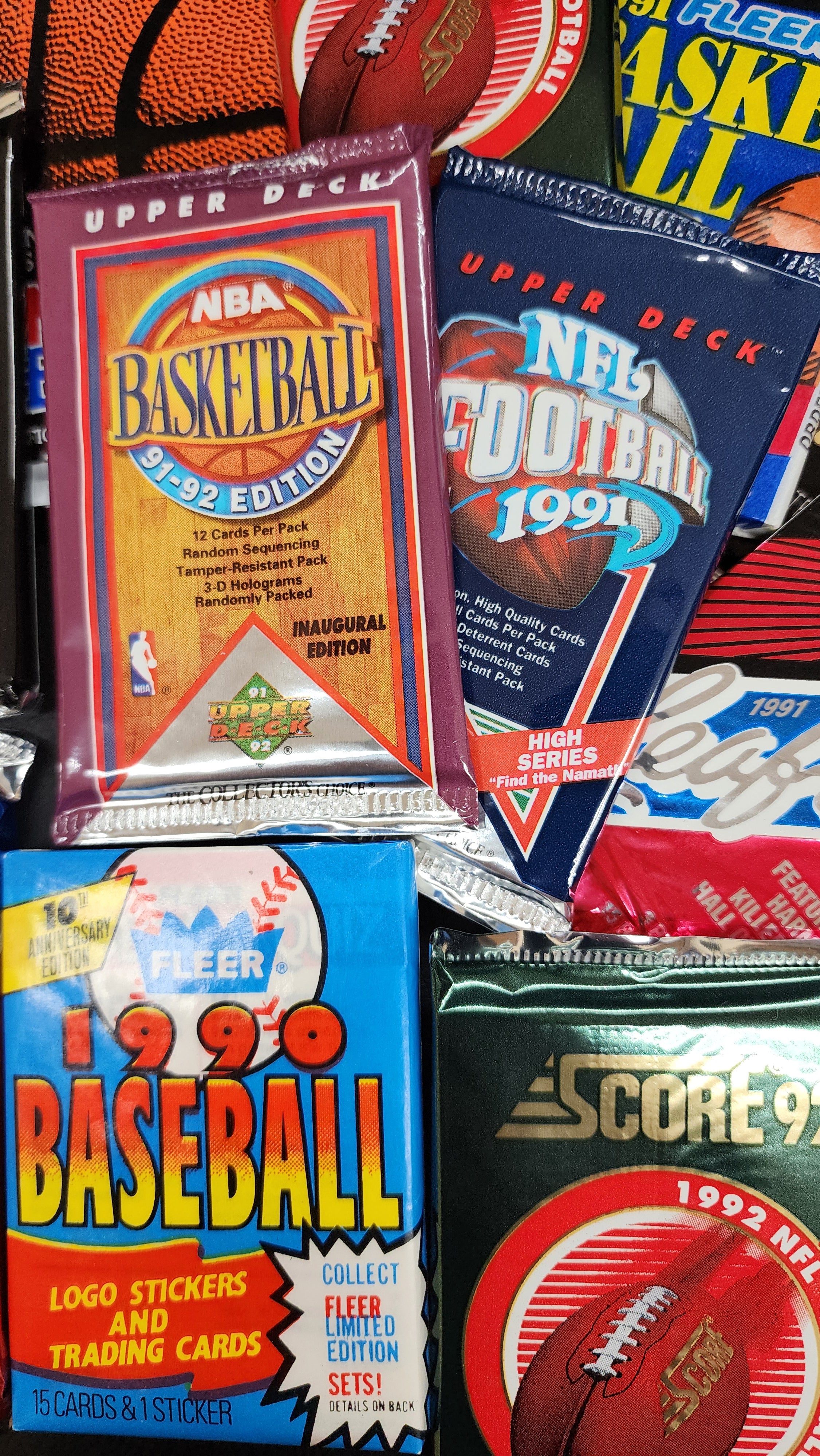Unopened Baseball/Basketball/Football Card Packs- Read Description U-Pick MINT