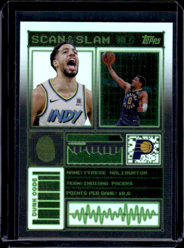 2025-26 Topps #SS-18 Tyrese Haliburton Scan and Slam