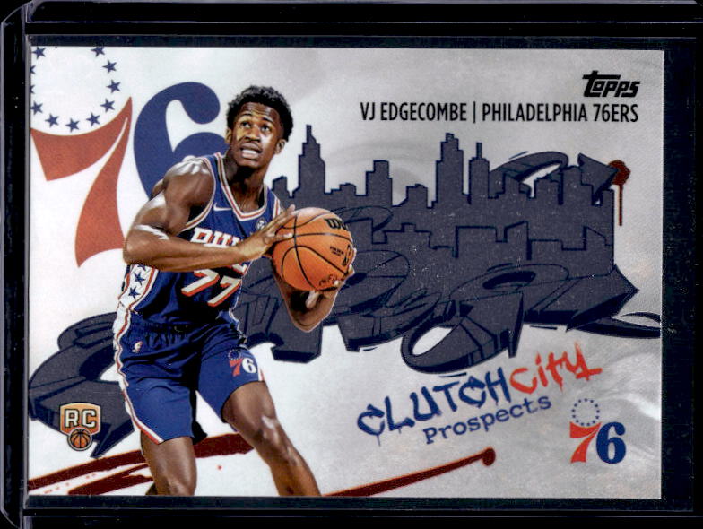 2025-26 Topps #CC-3 VJ Edgecombe Clutch City Prospects