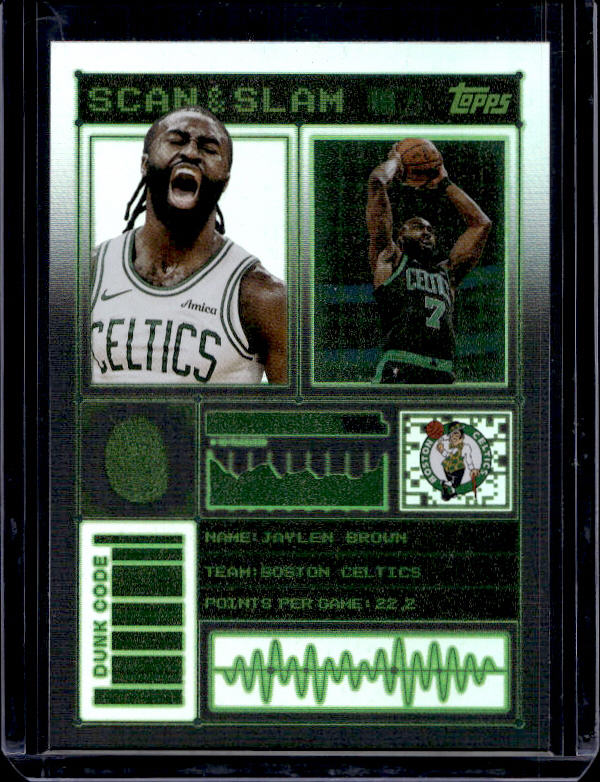 2025-26 Topps #SS-25 Jaylen Brown Scan and Slam