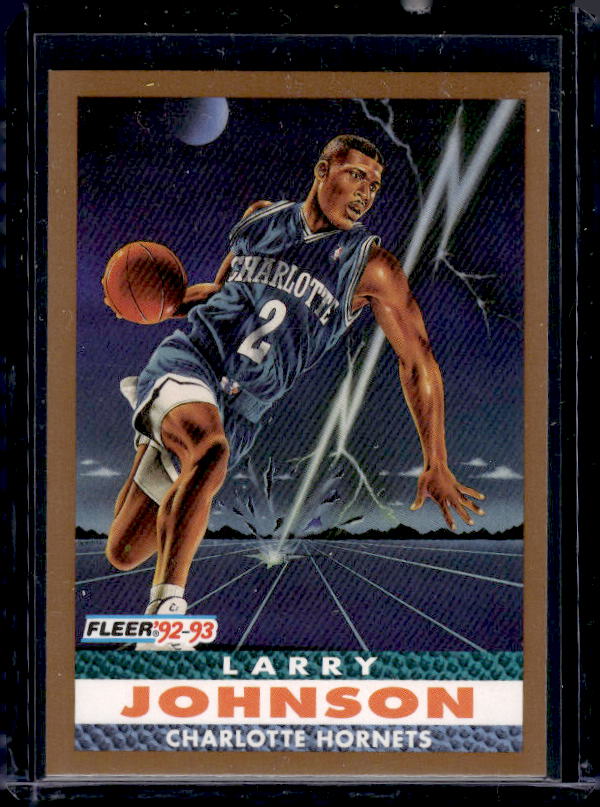 1992-93 Fleer #253 Larry Johnson Pro Vision