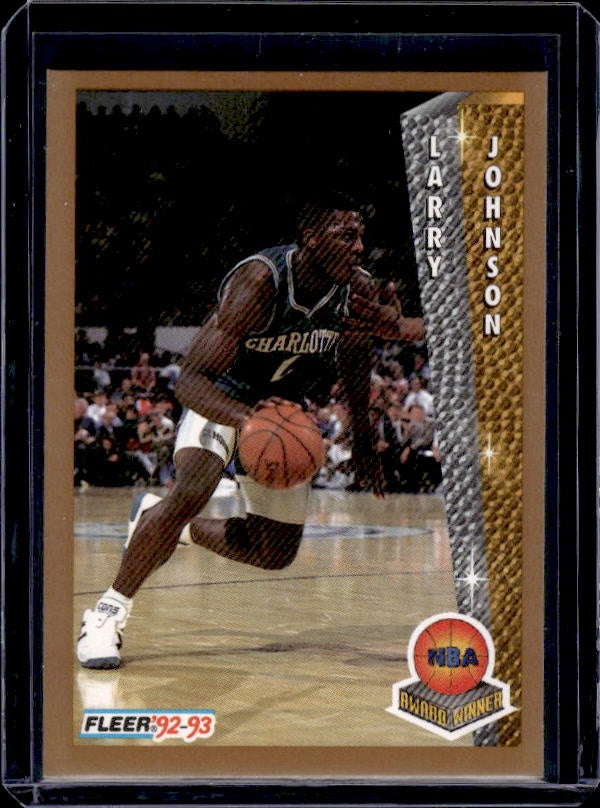 1992-93 Fleer #247 Larry Johnson League Leader