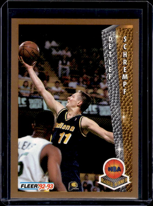 1992-93 Fleer #249 Detlef Schrempf Award Winner