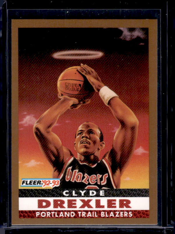1992-93 Fleer #250 Clyde Drexler Pro Vision