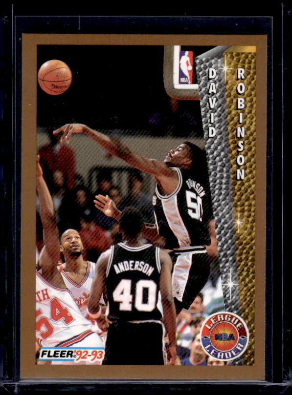 1992-93 Fleer #244 David Robinson League Leader