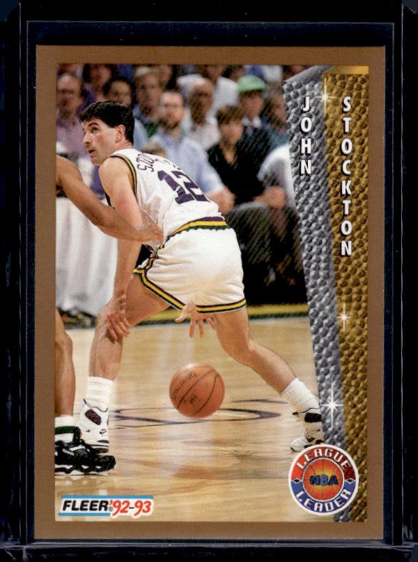 1992-93 Fleer #240 John Stockton League Leader