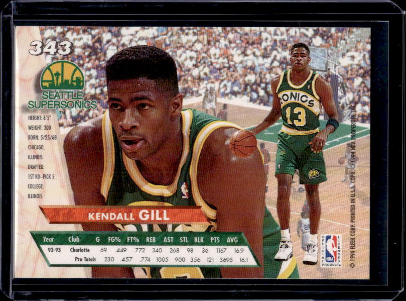 1993-94 Ultra #343 Kendall Gill
