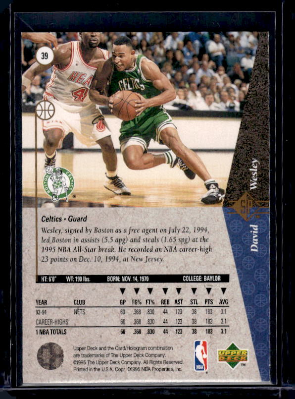 1994-95 SP #39 David Wesley