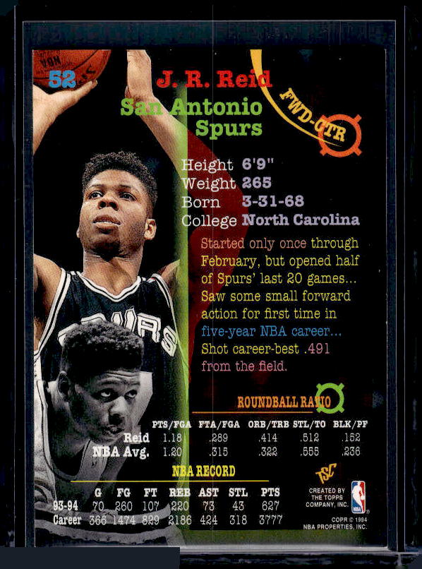 1994-95 Stadium Club #52 J.R. Reid